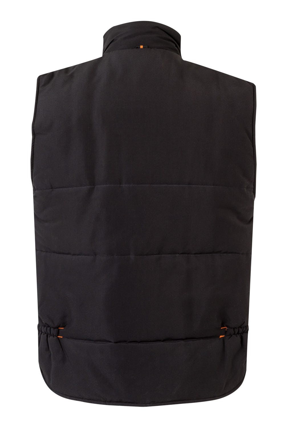 205902.CHALECO ACOLCHADO BICOLOR NEGRO/NARANJA 2XL