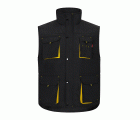 205902.CHALECO ACOLCHADO BICOLOR NEGRO/AMARILLO S