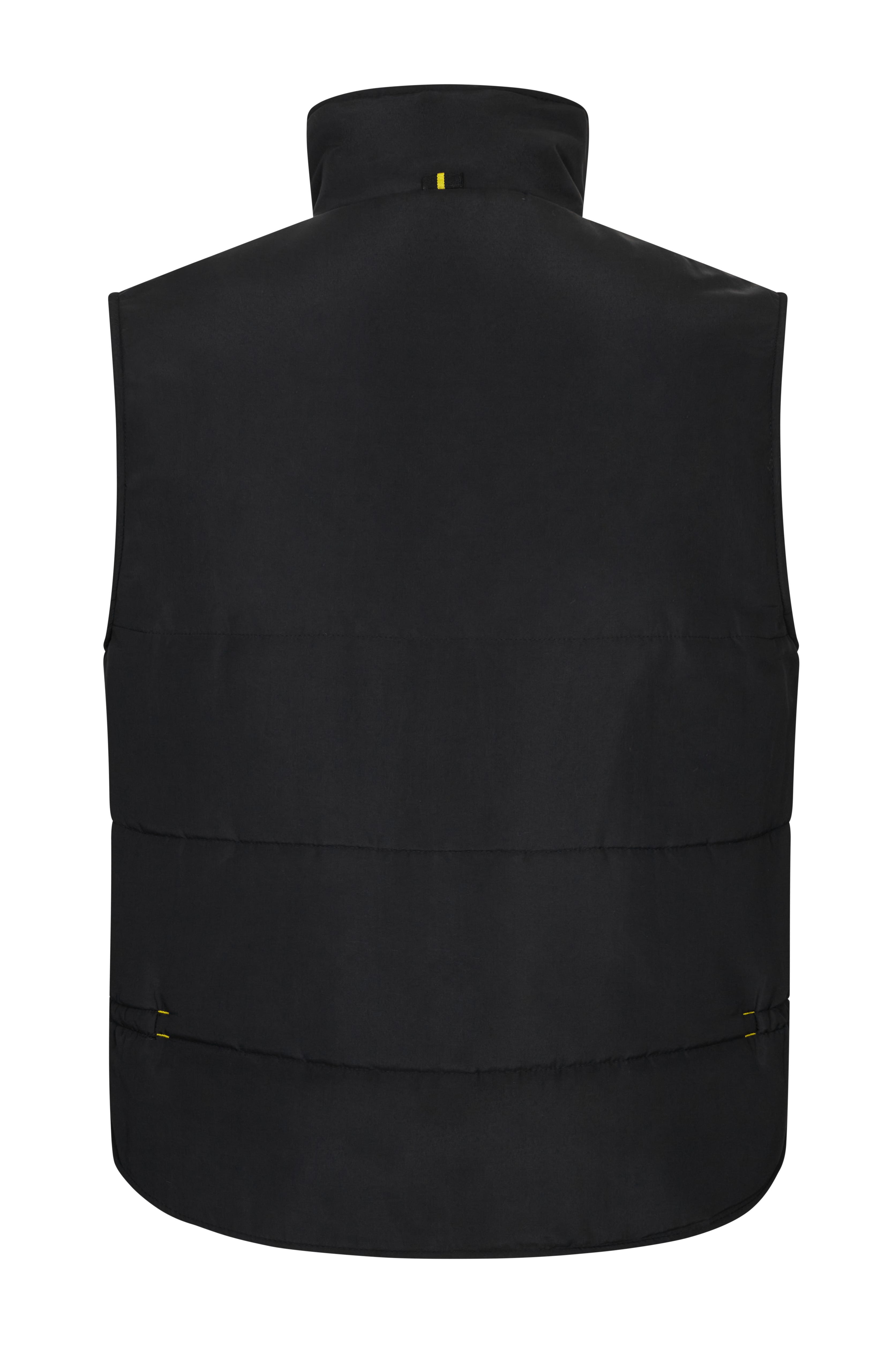 205902.CHALECO ACOLCHADO BICOLOR NEGRO/AMARILLO S