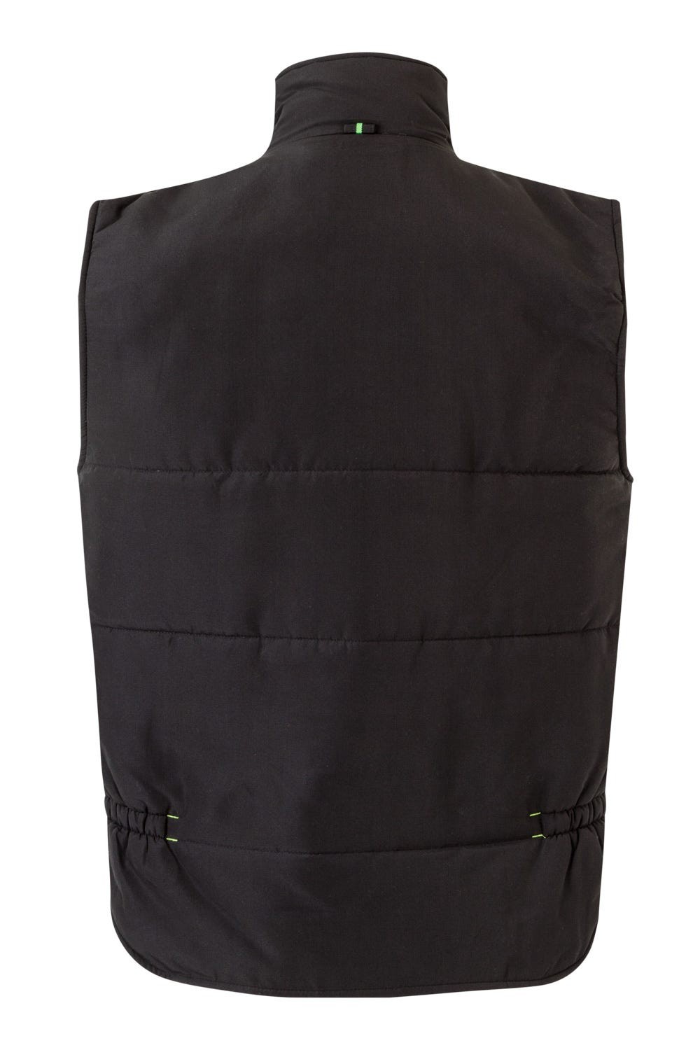 205902.CHALECO ACOLCHADO BICOLOR NEGRO/VERDE LIMA 2XL