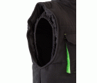 205902.CHALECO ACOLCHADO BICOLOR NEGRO/VERDE LIMA 2XL