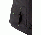 205902.CHALECO ACOLCHADO BICOLOR NEGRO/VERDE LIMA 2XL