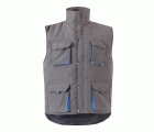 205902.CHALECO ACOLCHADO BICOLOR GRIS/CELESTE 2XL