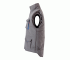 205902.CHALECO ACOLCHADO BICOLOR GRIS/CELESTE 2XL