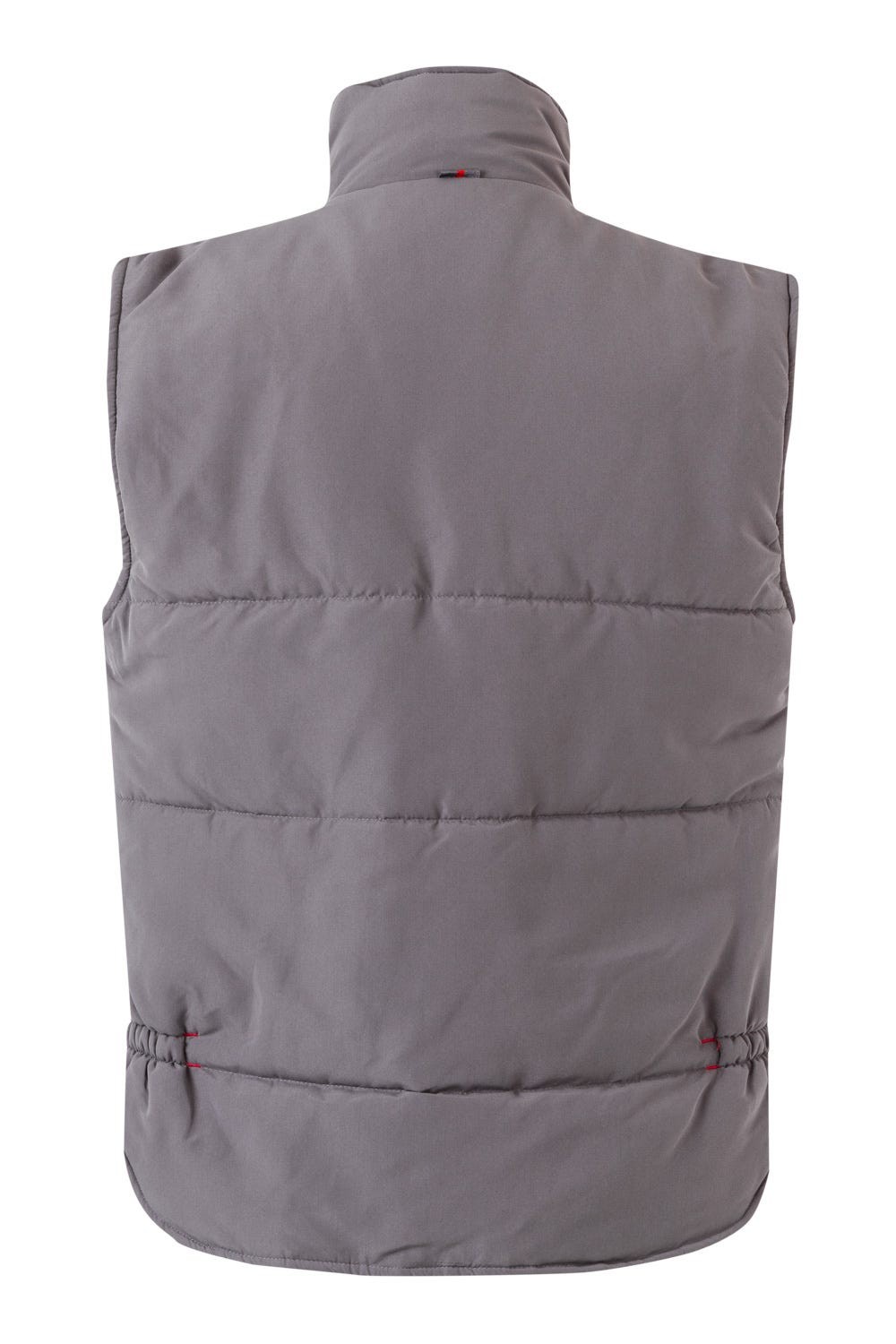 205902.CHALECO ACOLCHADO BICOLOR GRIS/ROJO 2XL