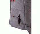 205902.CHALECO ACOLCHADO BICOLOR GRIS/ROJO 2XL