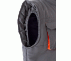 205902.CHALECO ACOLCHADO BICOLOR GRIS/NARANJA 2XL