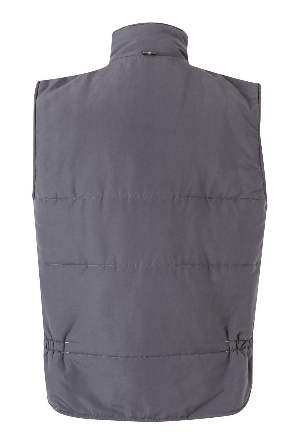205902.CHALECO ACOLCHADO BICOLOR GRIS/VERDE LIMA 2XL