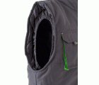 205902.CHALECO ACOLCHADO BICOLOR GRIS/VERDE LIMA 2XL