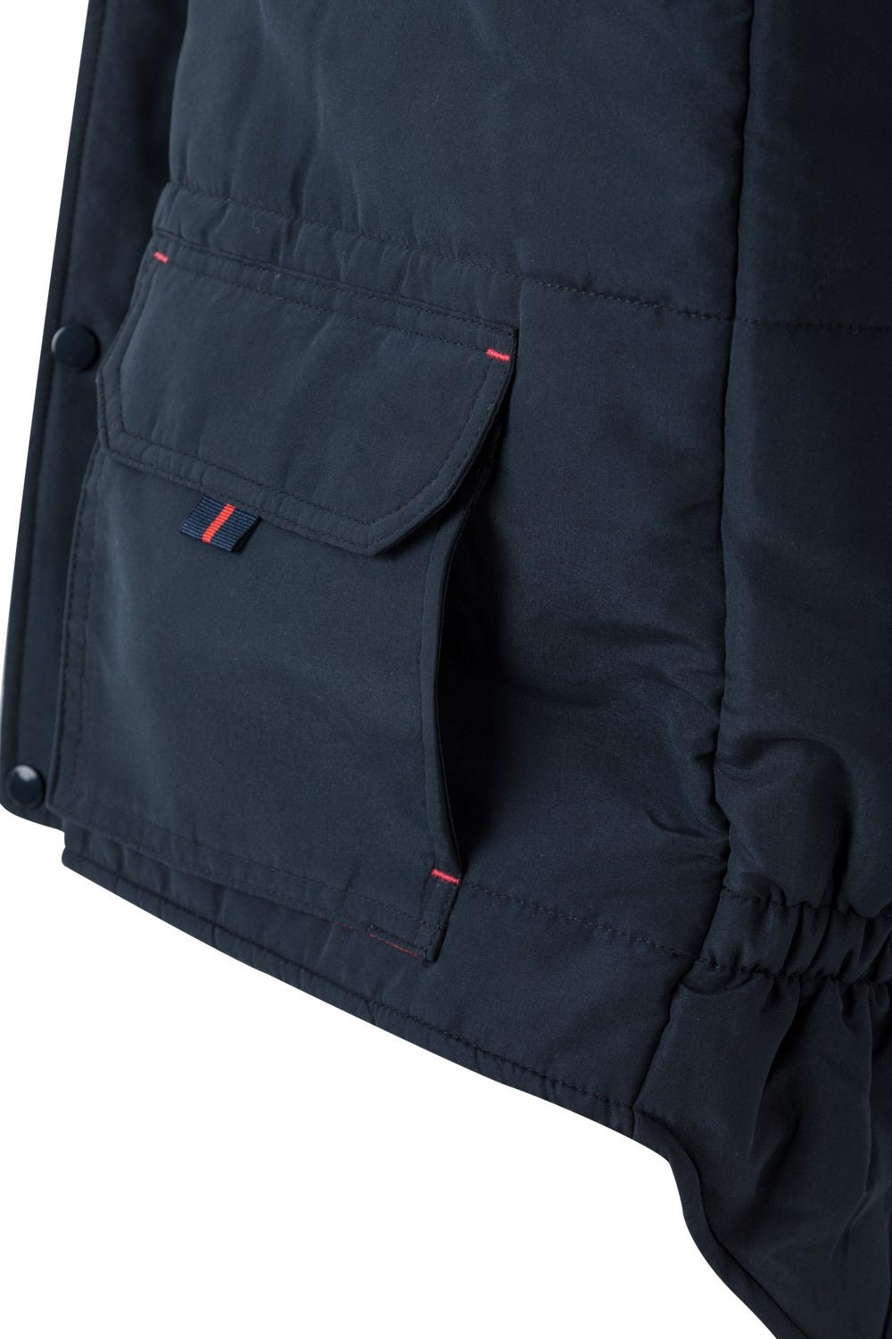 205902.CHALECO ACOLCHADO BICOLOR AZUL NAVY/ROJO 2XL