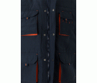 205902.CHALECO ACOLCHADO BICOLOR AZUL NAVY/NARANJA 2XL