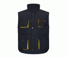 205902.CHALECO ACOLCHADO BICOLOR AZUL NAVY/AMARILLO S