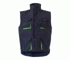 205902.CHALECO ACOLCHADO BICOLOR AZUL NAVY/VERDE LIMA 2XL