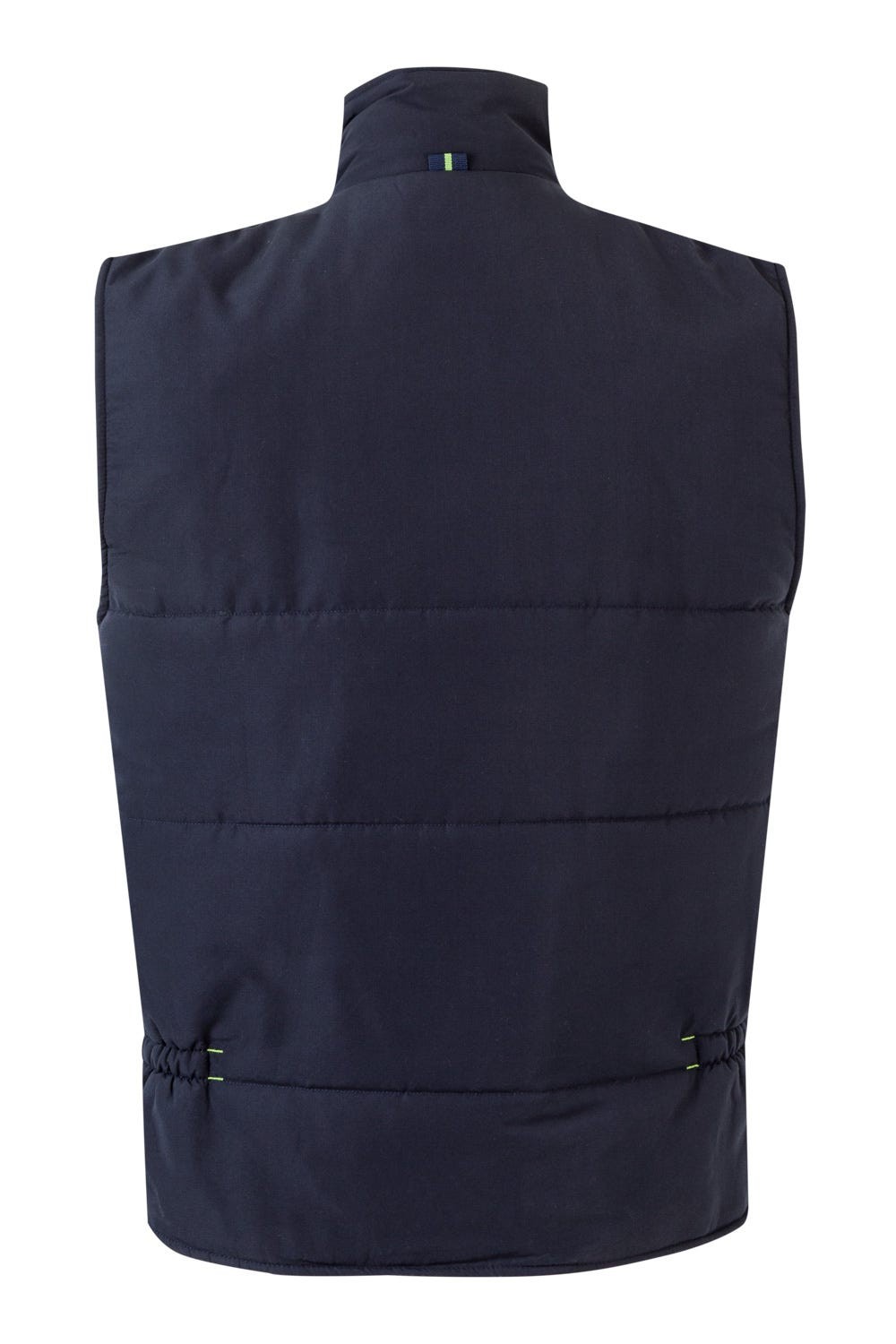 205902.CHALECO ACOLCHADO BICOLOR AZUL NAVY/VERDE LIMA 2XL
