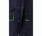 205902.CHALECO ACOLCHADO BICOLOR AZUL NAVY/VERDE LIMA 2XL
