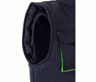 205902.CHALECO ACOLCHADO BICOLOR AZUL NAVY/VERDE LIMA 2XL