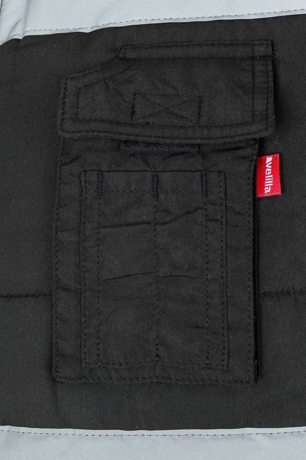 205904.CHALECO ACOLCHADO AV NEGRO 2XL