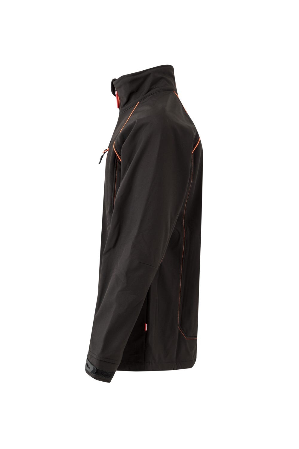 206001.SOFT SHELL BICOLOR NEGRO/NARANJA FLÚOR 2XL