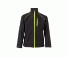 206001.SOFT SHELL BICOLOR NEGRO/AMARILLO FLÚOR 2XL