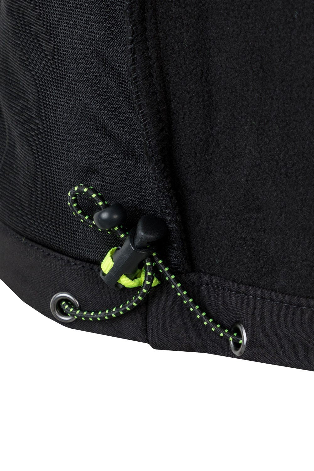 206001.SOFT SHELL BICOLOR NEGRO/AMARILLO FLÚOR 2XL