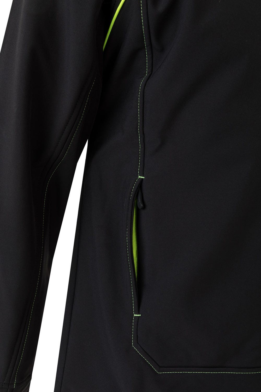 206001.SOFT SHELL BICOLOR NEGRO/AMARILLO FLÚOR 2XL