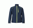 206001.SOFT SHELL BICOLOR AZUL MARINO/AMARILLO FLÚOR 2XL