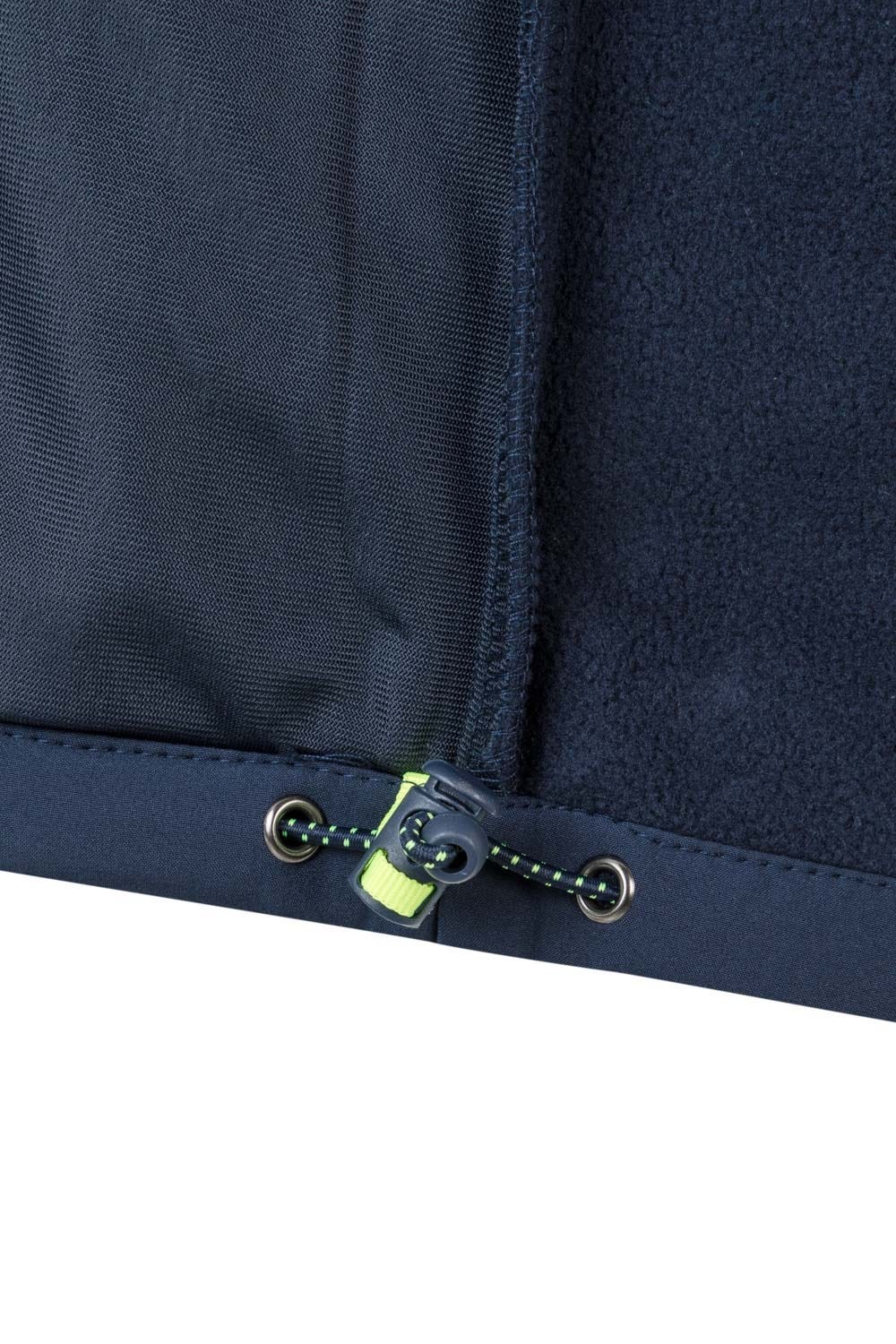 206001.SOFT SHELL BICOLOR AZUL MARINO/AMARILLO FLÚOR 2XL