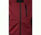 206007.SOFT SHELL BICOLOR CAPUCHA GRANATE JASPEADO/NEGRO 2XL
