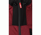 206007.SOFT SHELL BICOLOR CAPUCHA GRANATE JASPEADO/NEGRO 2XL
