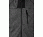 206007.SOFT SHELL BICOLOR CAPUCHA GRIS OSCURO JASPEADO/NEGRO 2XL