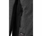 206007.SOFT SHELL BICOLOR CAPUCHA GRIS OSCURO JASPEADO/NEGRO 2XL