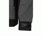 206007.SOFT SHELL BICOLOR CAPUCHA GRIS OSCURO JASPEADO/NEGRO 2XL