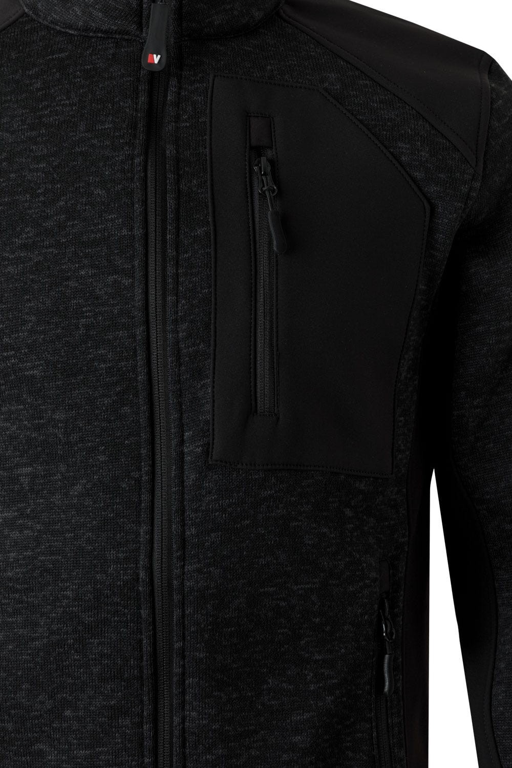 206008.CHAQUETA PUNTO AFELPADO NEGRO/NEGRO 2XL