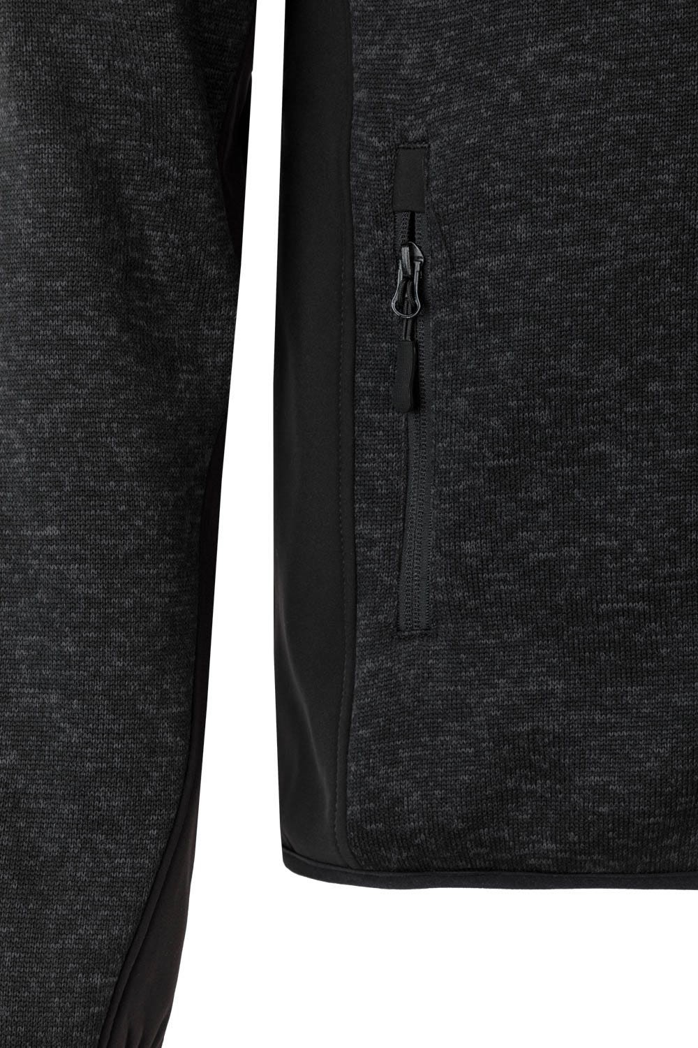 206008.CHAQUETA PUNTO AFELPADO NEGRO/NEGRO 2XL