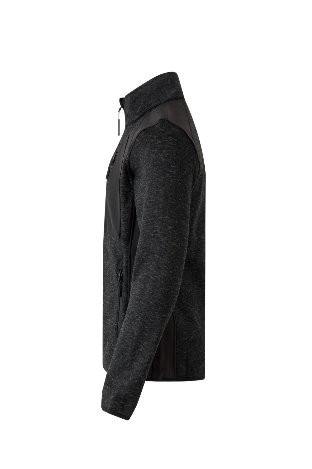 206008.CHAQUETA PUNTO AFELPADO NEGRO/NEGRO 2XL