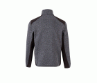 206008.CHAQUETA PUNTO AFELPADO GRIS/NEGRO 2XL