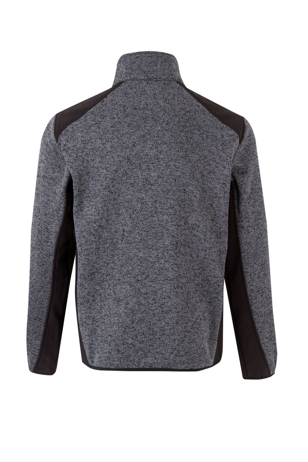 206008.CHAQUETA PUNTO AFELPADO GRIS/NEGRO 2XL