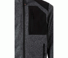 206008.CHAQUETA PUNTO AFELPADO GRIS/NEGRO 2XL