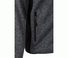 206008.CHAQUETA PUNTO AFELPADO GRIS/NEGRO 2XL