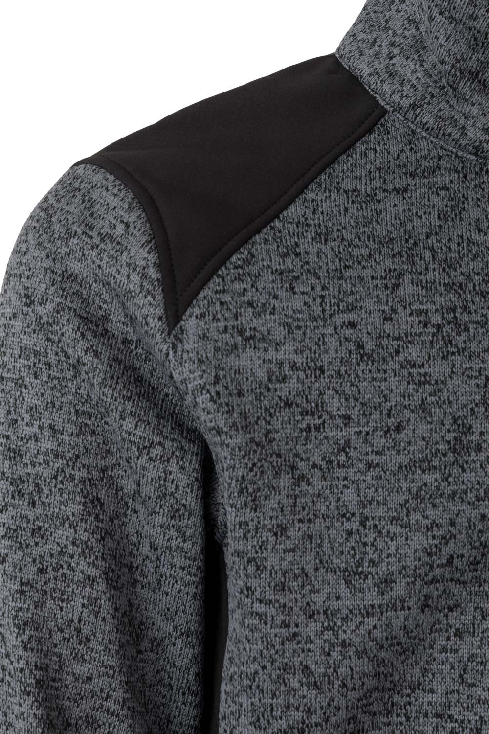 206008.CHAQUETA PUNTO AFELPADO GRIS/NEGRO 2XL