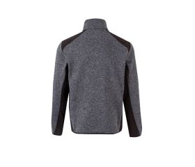 206008.CHAQUETA PUNTO AFELPADO GRIS/NEGRO S