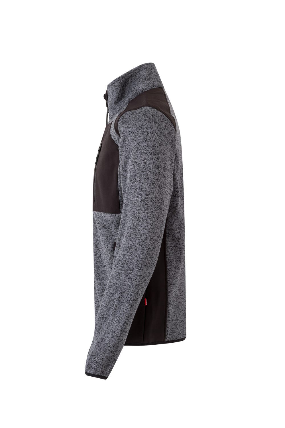 206008.CHAQUETA PUNTO AFELPADO GRIS/NEGRO 2XL