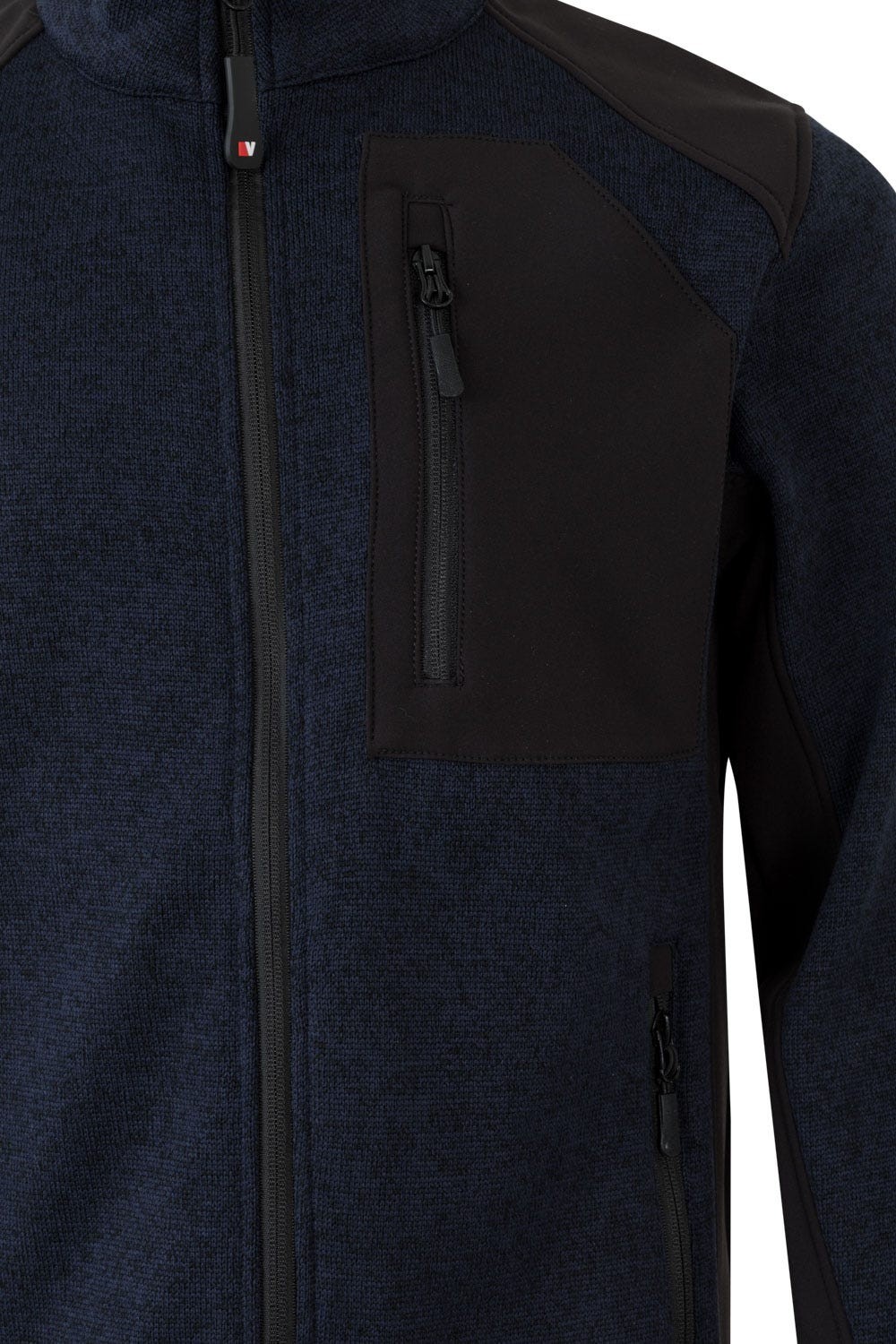 206008.CHAQUETA PUNTO AFELPADO AZUL NAVY/NEGRO 2XL