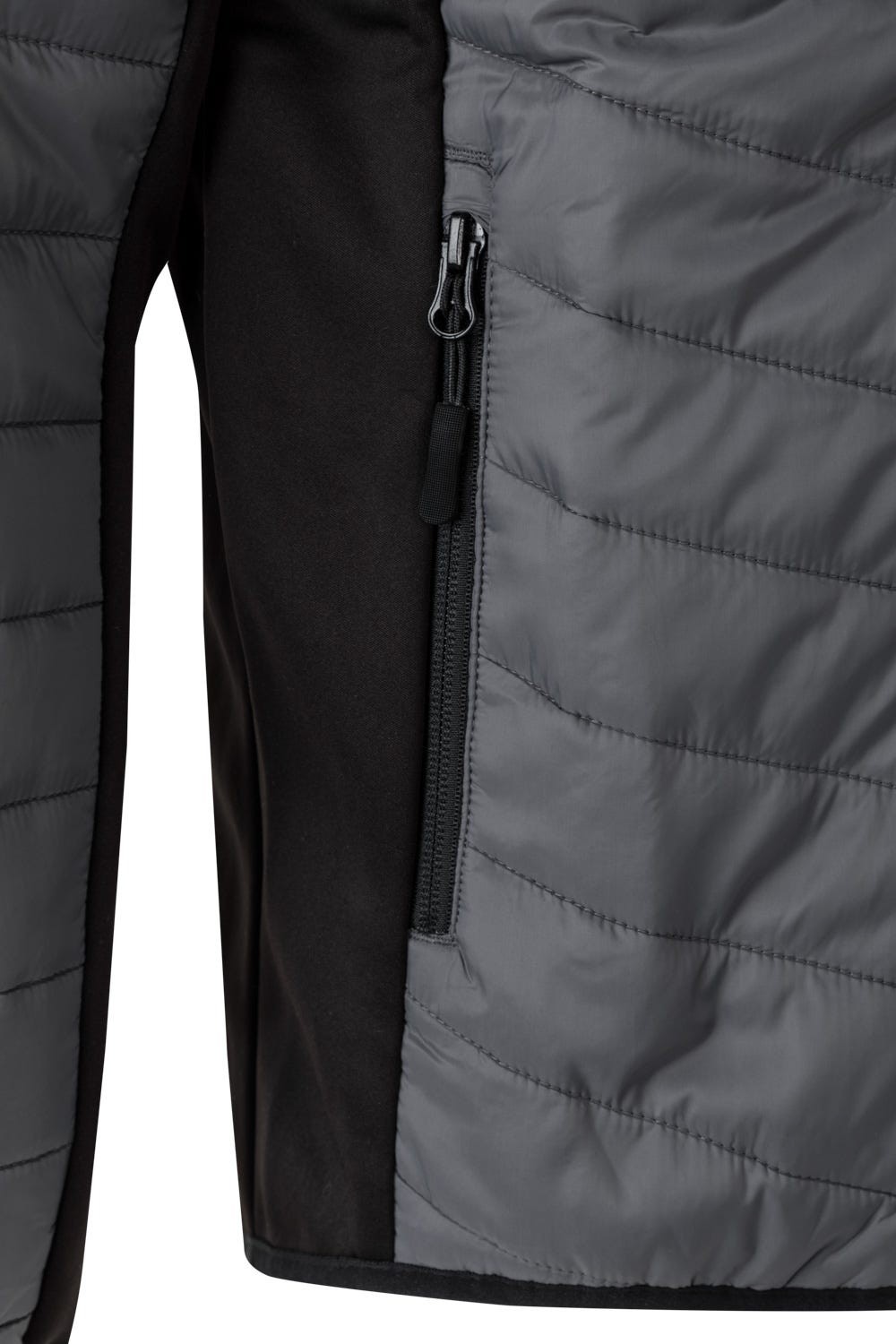 206009.CHAQUETA ACOLCHADA LIGERA GRIS/NEGRO 2XL