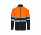 301503.CHAQUETA POLAR BICOLOR AV AZUL MARINO/NARANJA FLÚOR S