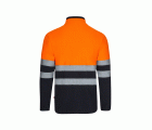 301503.CHAQUETA POLAR BICOLOR AV AZUL MARINO/NARANJA FLÚOR S
