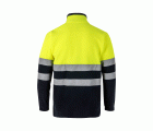 301503.CHAQUETA POLAR BICOLOR AV AZUL MARINO/AMARILLO FLÚOR 2XL