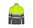 301503.CHAQUETA POLAR BICOLOR AV GRIS/AMARILLO FLÚOR S