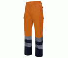 303001.PANTALÓN BICOLOR AV AZUL MARINO/NARANJA FLÚOR 2XL