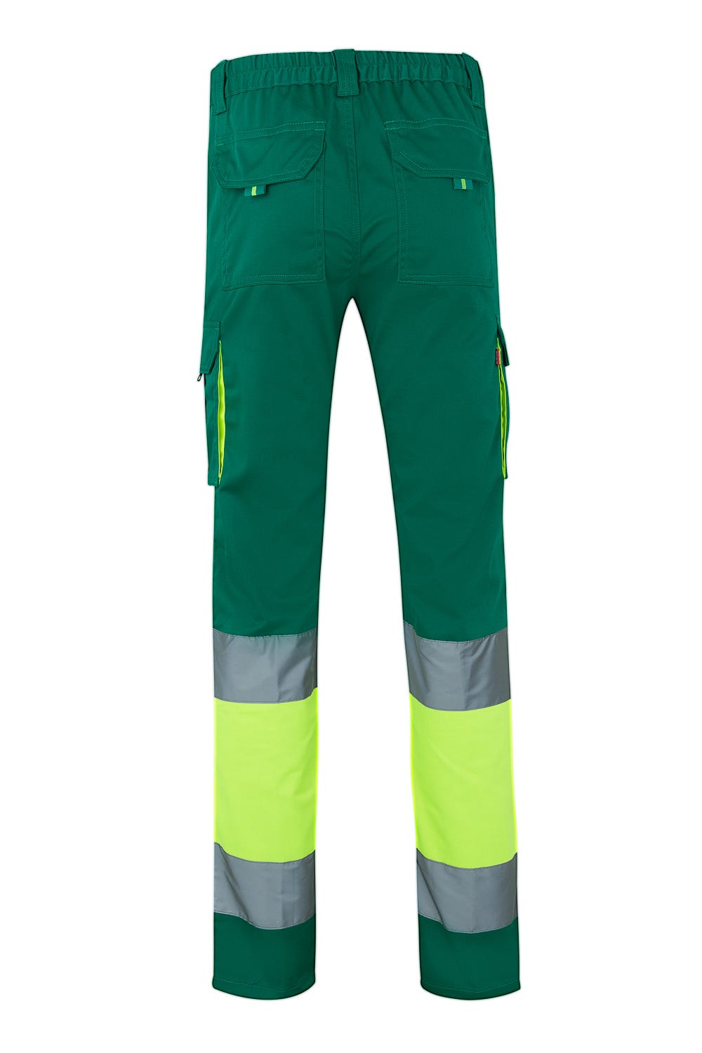 303002S.PANTALÓN STRETCH BICOLOR AV VERDE/AMARILLO FLÚOR 2XL